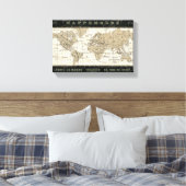 Mappemonde Canvas Afdruk (Insitu (Slaapkamer))