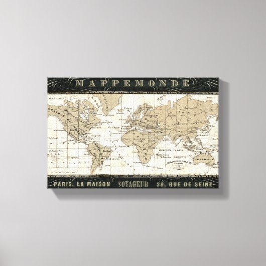Mappemonde Canvas Afdruk (Voorkant)