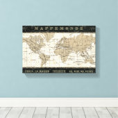 Mappemonde Canvas Afdruk (Insitu (Houten vloer))