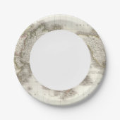 Mappemonde - kaart Wereldbol Papieren Bordje (Voorkant)