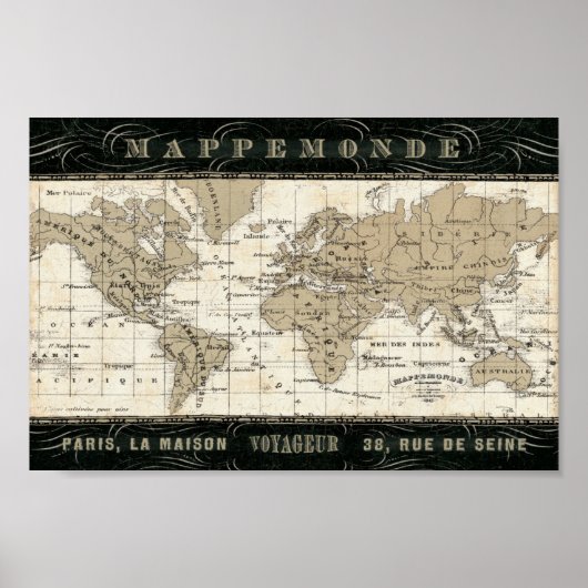 Mappemonde Poster (Voorkant)
