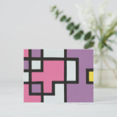 【mapper #2】ポストカード  抽象画　モダン　レトロ briefkaart (Staand voorkant)