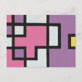 【mapper #2】ポストカード  抽象画　モダン　レトロ briefkaart (Voorkant)