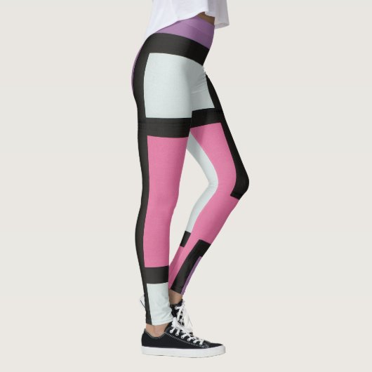 【mapper #2】幾何学 モダン レトロ 抽象画 leggings (Rechts)