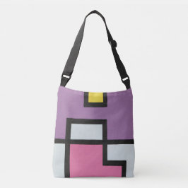 【mapper #2】幾何学　抽象画　モダン　レトロ　 crossbody tas