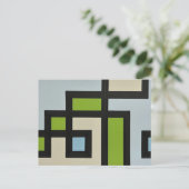 【mapper #3】ポストカード 抽象画 モダン レトロ briefkaart (Staand voorkant)