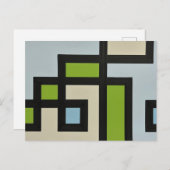 【mapper #3】ポストカード 抽象画 モダン レトロ briefkaart (Voorkant / Achterkant)