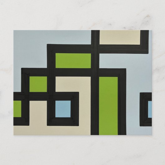 【mapper #3】ポストカード 抽象画 モダン レトロ briefkaart (Voorkant)