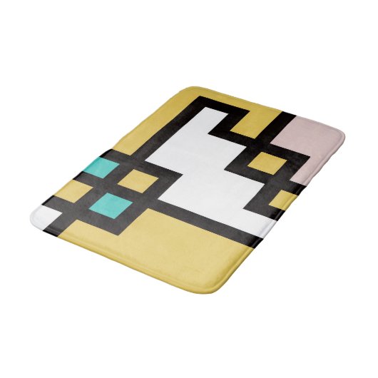 【mapper #4】バスマット　抽象画　モダン　幾何学 badmat (Gekanteld)