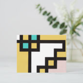 【mapper #4】ポストカード 抽象画 モダン レトロ briefkaart (Staand voorkant)