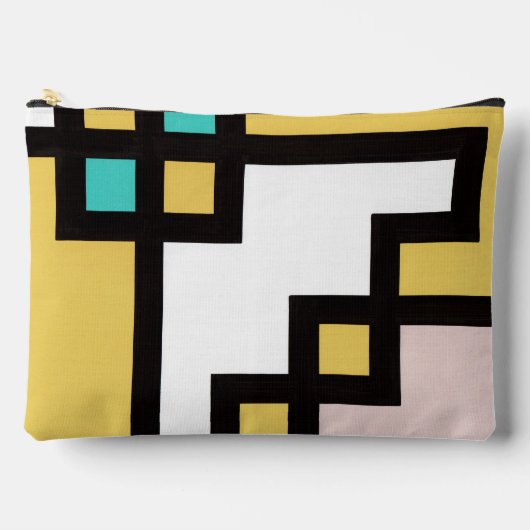 mapper #4 ポーチ 抽象画 幾何学 モダン etui (Voorkant)