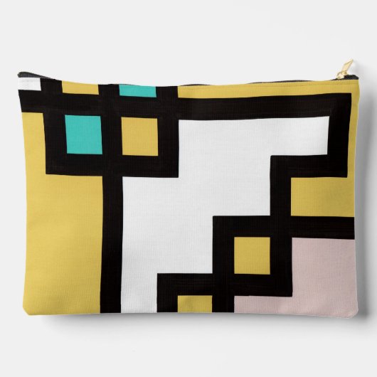 mapper #4 ポーチ 抽象画 幾何学 モダン etui (Achterkant)