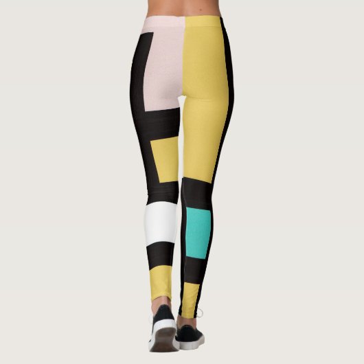 【mapper #4】レギンス 抽象画 モダン レトロ leggings (Achterkant)