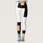【mapper #4】レギンス 抽象画 モダン レトロ leggings (Voorkant)