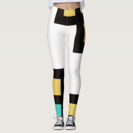 【mapper #4】レギンス　抽象画　モダン　レトロ leggings