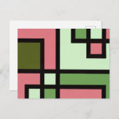 mapper #5 ポストカード　抽象画　モダン　幾何学 briefkaart (Voorkant / Achterkant)