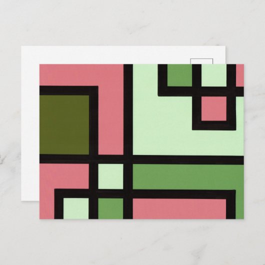 mapper #5 ポストカード 抽象画 モダン 幾何学 briefkaart (Voorkant / Achterkant)