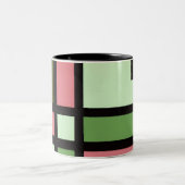 mapper #5 マグカップ 抽象画 幾何学 モダン tweekleurige koffiemok (Center)
