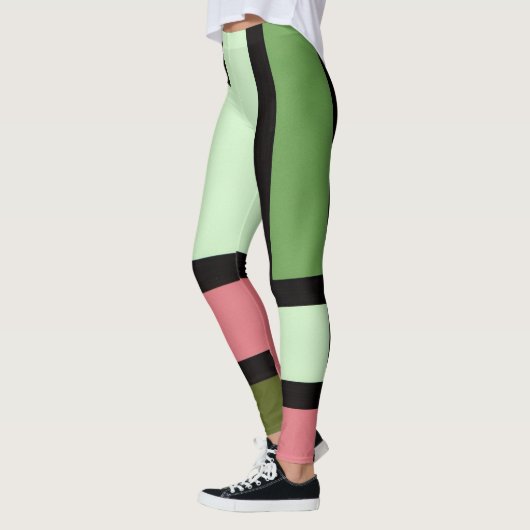 mapper #5 レギンス 抽象画 幾何学 モダン leggings (Links)