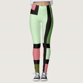 mapper #5 レギンス　抽象画　幾何学　モダン leggings