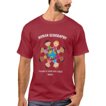 Mapping Humanity: Maroon Edition T-shirt