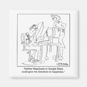 Mapquest Richtingen naar geluk Magneet