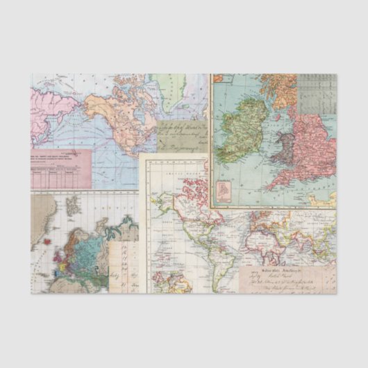 Maps and Ledgers Tissuepapier (Voorkant)