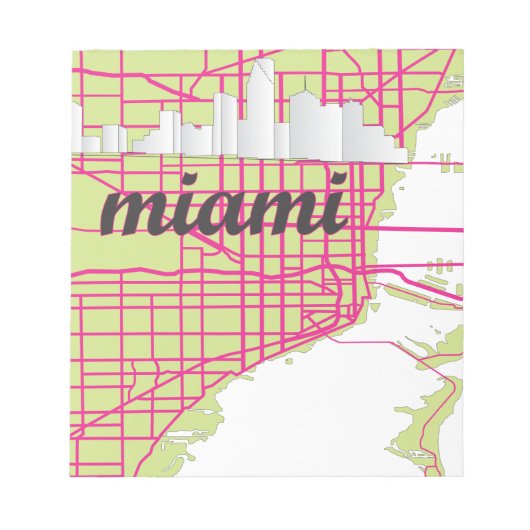 maps Miami Notitieblok (Voorkant)