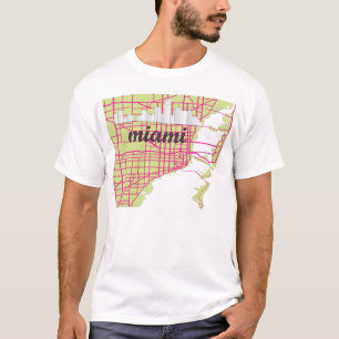 maps Miami T-shirt