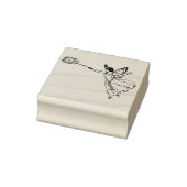 Maptoir met toverstaf rubberstempel (Stempel)