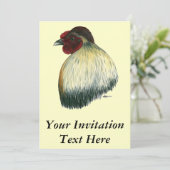 Mapuche Huastec Rooster Kaart (Staand voorkant)