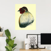 Mapuche Huastec Rooster Poster (Thuiskantoor)