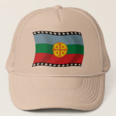 Mapuche Vlag Muts Trucker Pet (Voorkant)