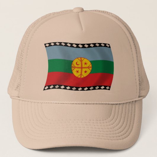 Mapuche Vlag Muts Trucker Pet (Voorkant)