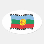 Mapuches Flag Sticker (Voorkant)