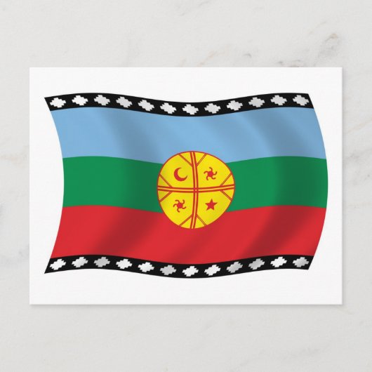 Mapuches Vlag Ansichtkaart Briefkaart (Voorkant)