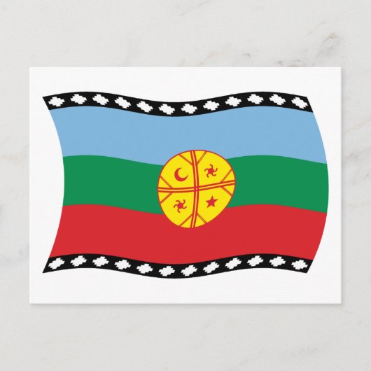 Mapuches Vlag Briefkaart (Voorkant)
