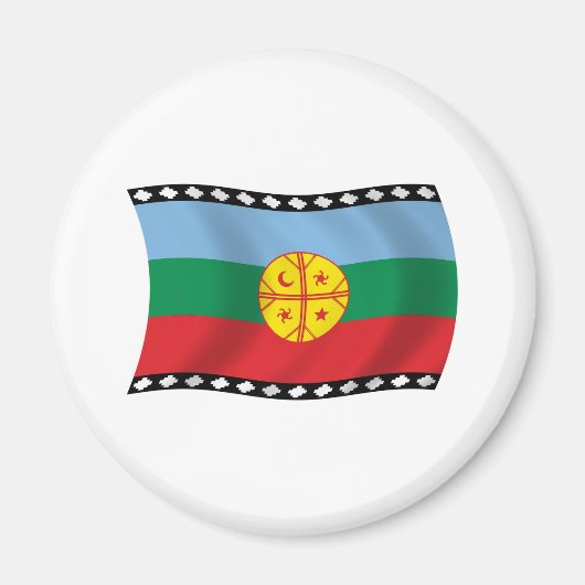 Mapuches Vlag Magneet (Voorkant)
