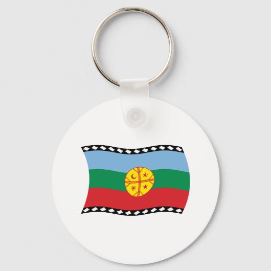 Mapuches Vlag Sleutelhanger (Voorkant)
