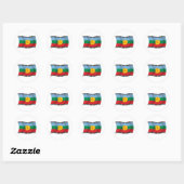Mapuches Vlagsticker Ronde Sticker (Vel)
