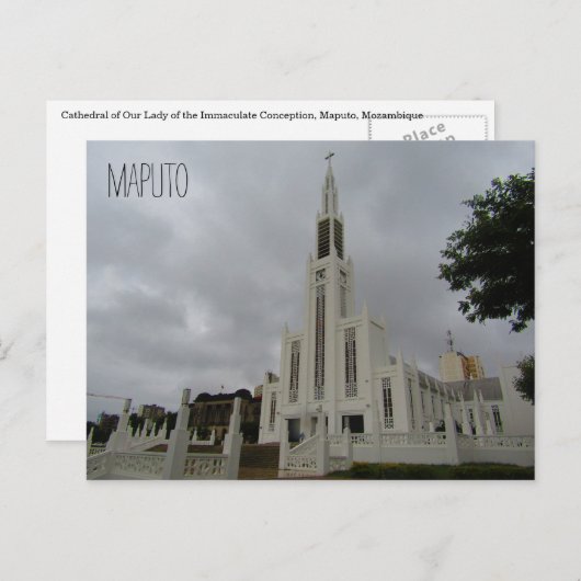maputo cathedraal briefkaart (Voorkant / Achterkant)