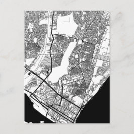 Maputo Mozambique City Map Briefkaart