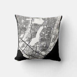 Maputo Mozambique City Map Kussen