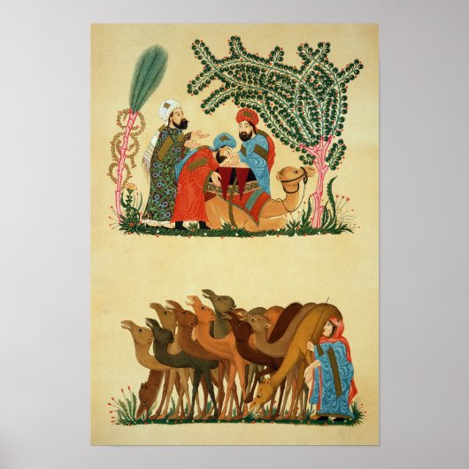 "Maqamat of Al-Hariri", gegraveerd door Lestel Poster (Voorkant)