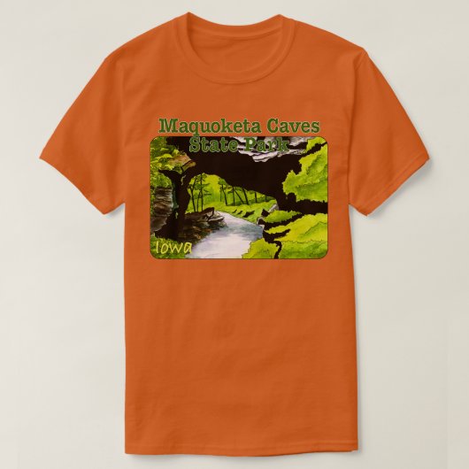 Maquoketa Caves State Park, Iowa T-shirt (Design voorkant)