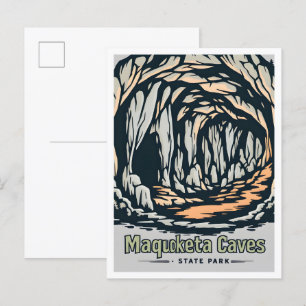 Maquoketa Caves State Park Iowa USA Reizen Briefkaart