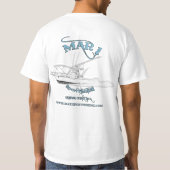 Mar1 Sport Vist Marlin B 27' Zee Master T-shirt (Achterkant)