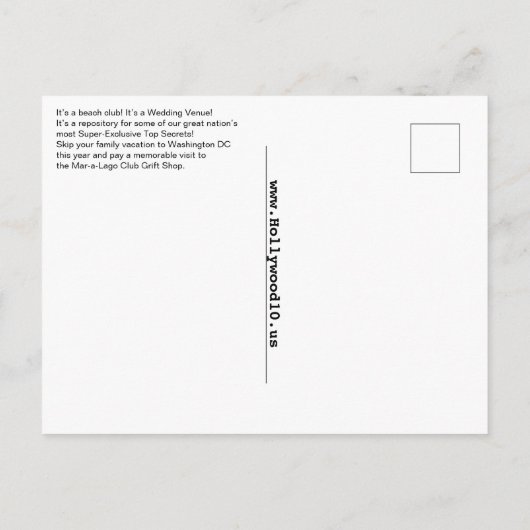 Mar-a-Lago TOP SECRET Post Kaart (Achterkant)