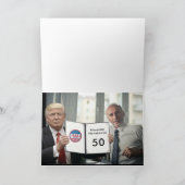 Mar-a-Lago Trump 🎉 50ste verjaardag fotokaart (Binnen)