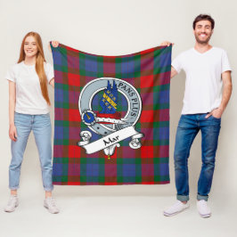 Mar Clan Badge Tartan Schots geruit kleed Fleece Deken